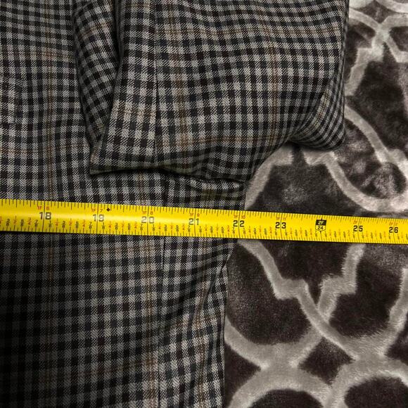 Cremieux Loro Piana Wool Blazer Men's 44L Black Brown Small Check Plaid Autumn - Picture 8 of 11